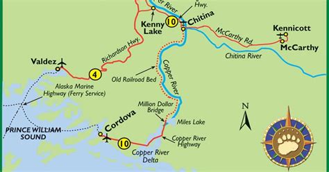 Maps of Alaska Roads By Bearfoot Guides: Map Of The Copper River ...