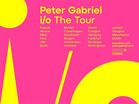 Peter Gabriel preps new album 'i/o', announces first tour in seven years