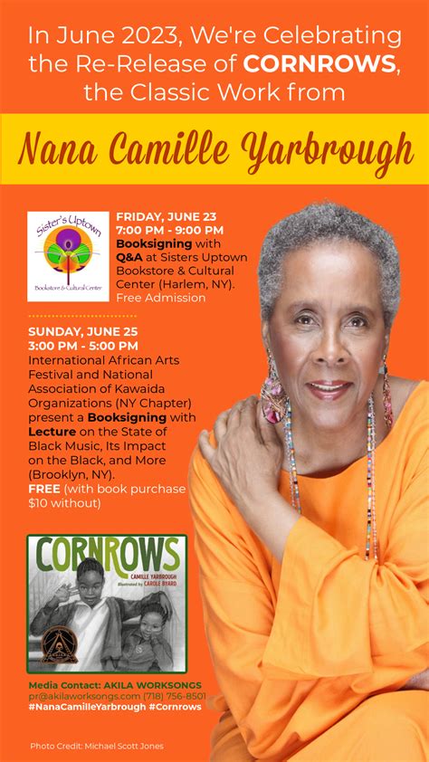 WEEKEND: Celebrate Nana Camille Yarbrough's CORNROWS - 6/23 & 25 ...