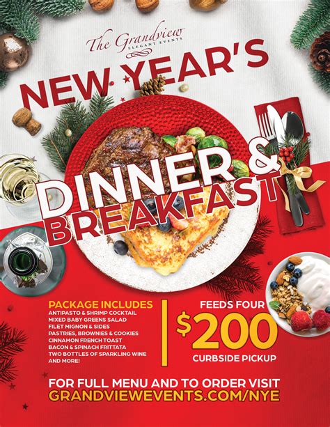 New Year’s Eve Dinner & Breakfast for 4 - The Grandview