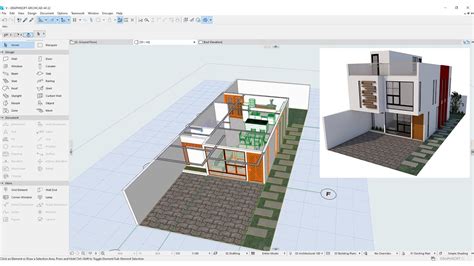 ArchiCAD Complete Workflow - Part 1 - Structural grid plans, 3D rendering, 3D modeling and etc ...