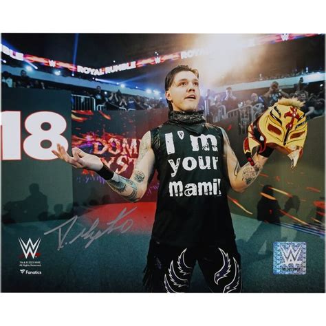 Dominik Mysterio WWE Autographed Fanatics Authentic 8" x 10" Rumble Entrance Photograph in 2023 ...