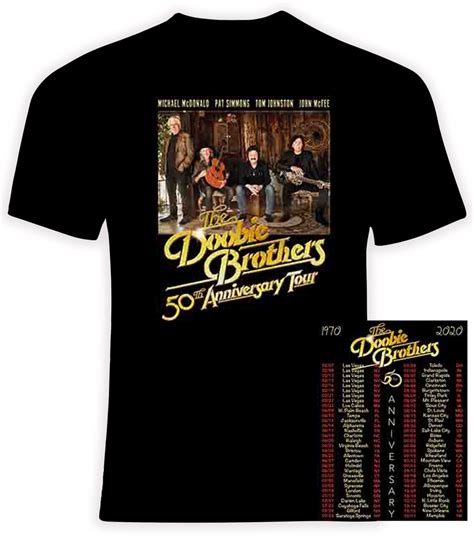 The Doobie Brothers 2020 50th Anniversary concert tour t shirt/PhoenixTeez