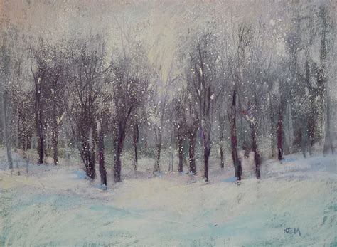 Painting My World: A Simple Technique for Painting Falling Snow with Pastels...demo