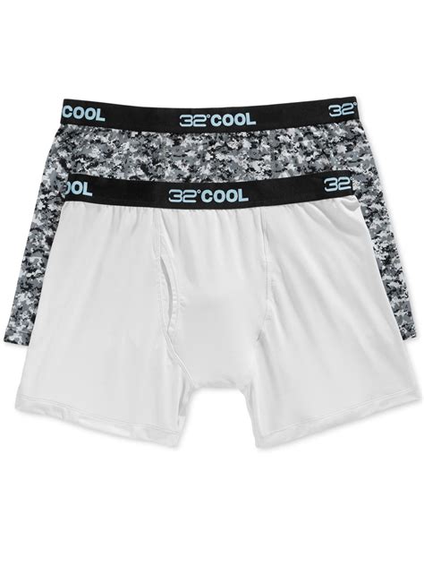 32 Degrees - 32 Degrees Cool Mens 2PK Quick Dry Boxer Briefs - Walmart.com