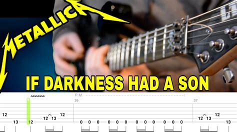 Metallica - If darkness had a son ( Guitar cover with on screen tabs ) - YouTube