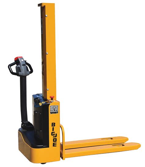 BIG JOE Electric Lift, Electric Push Stacker, 2200 lb. Load Capacity, Lifting Height Max. 62 ...