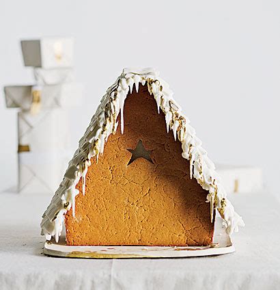 German white-and-gold gingerbread house | Woolworths TASTE