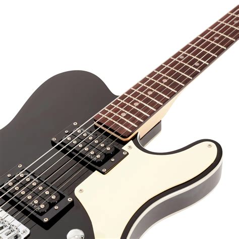 EastCoast T1 Baritone Electric Guitar in Black - Andertons Music Co.