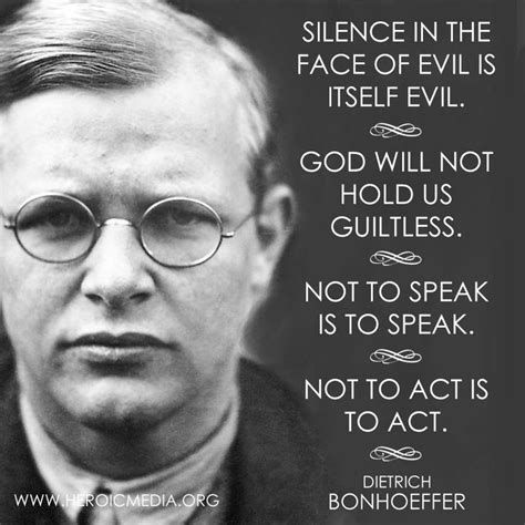 Dietrich Bonhoeffer Quotes Silence. QuotesGram