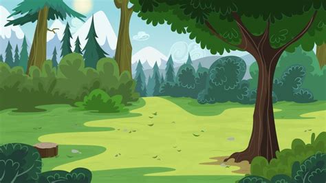 Pine Forest | Forest illustration, Forest cartoon, Landscape illustration