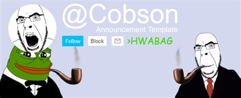 Cobson Announcement Template Blank Template - Imgflip