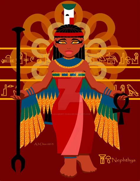 Egyptian Mythology: Nephthys by AJLamont-chan on DeviantArt