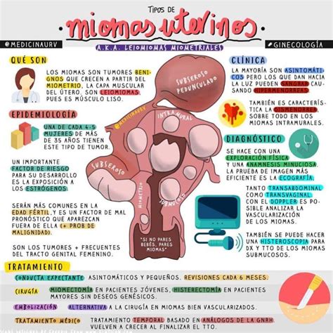 Miomas | Obstetricia y puericultura, Obstetricia, Gineco obstetricia