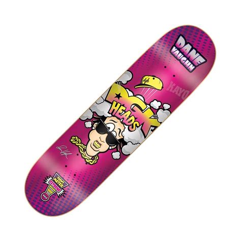 DGK Dane Vaughn Heads Pink Skateboard Deck 8.1" - SKATEBOARDS from ...