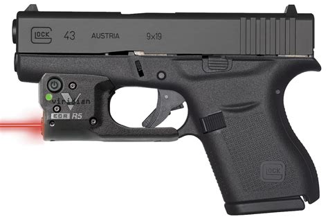 Glock 43 9mm Single Stack Pistol with Viridian R5 Red Laser | Sportsman's Outdoor Superstore