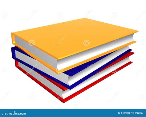 Pile of colorful books stock illustration. Illustration of school - 14148957