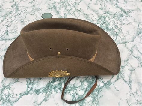 For Sale Akubra Australian Military Bush hat unknown age. | The Fedora Lounge