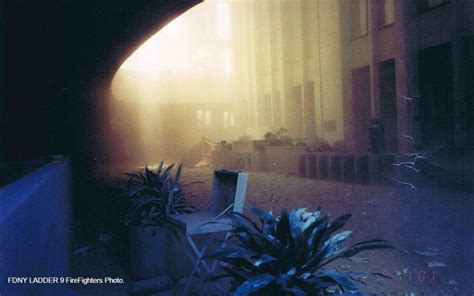 The lobby of the North Tower of the WTC after the South Tower’s ...