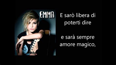 Emma Marrone - Sarò Libera Testo Lyrics - YouTube