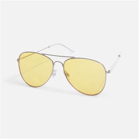 Yellow lenses sunglasses | Sunglasses, Yellow lens sunglasses, Stylish sunglasses