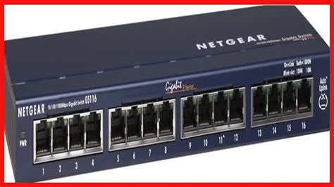 NETGEAR 16-Port Gigabit Ethernet Unmanaged Switch (GS116NA) - Desktop or Wall Mount, and Limited ...