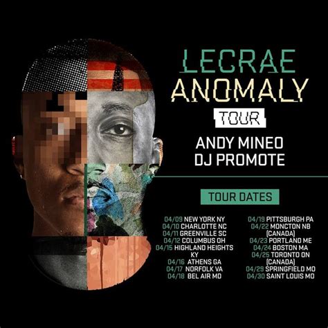 Lecrae Announces "The Anomaly Tour" • Digital Tour Bus | Lecrae, Tours ...