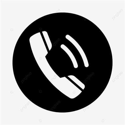 Phone Black Clipart PNG Images, Phone Icon In Circle Black, Phone Icons ...