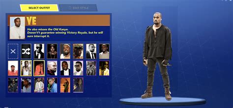 Kanye better release Yandhi before Epic launches his Fortnite Skin : Kanye