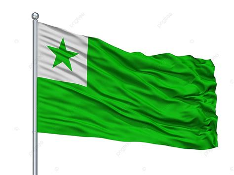 Esperanto Flag On Flagpole Photo Background And Picture For Free ...