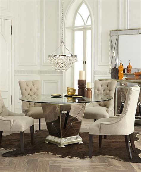 Furniture Marais Dining Room Furniture, 5 Piece Set (54" Mirrored ...