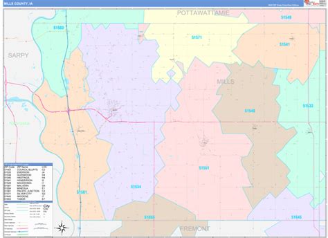 Maps of Mills County Iowa - marketmaps.com