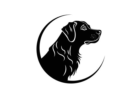 Cute Puppy Dog logo black and white 34725271 Vector Art at Vecteezy