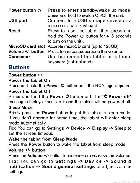 RCA Galileo Pro 115 Manual