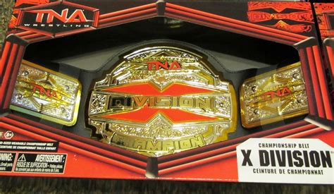 TNA NWA X Division Championship Jakks Belt 34" Waist RETIRED SAMOA JOE ...