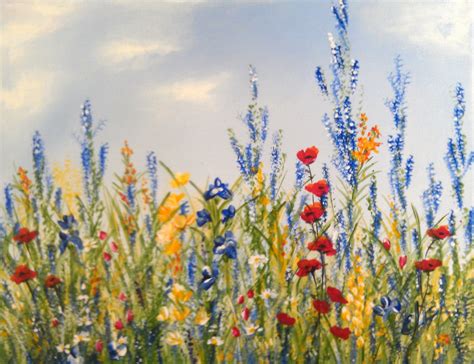 Wildflower Painting at PaintingValley.com | Explore collection of ...