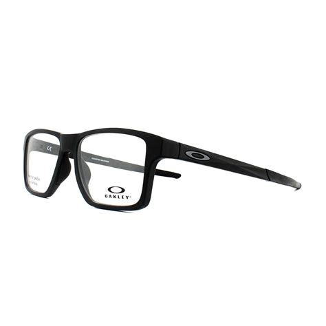 Oakley Eyeglasses Frames Chamfer Squared OX8143-01 Satin Black 52mm Mens | eBay