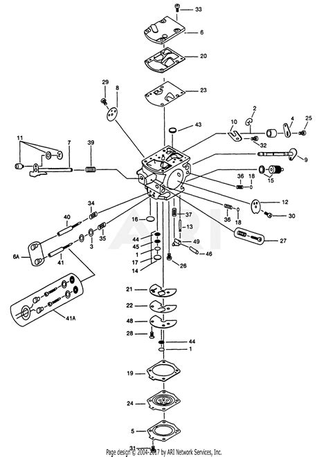 Walbro Carburetor WB-32-1 Parts Diagram for WB-32-1 PARTS LIST