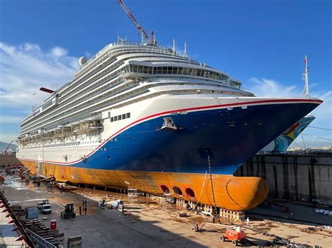 Carnival Cruise Ship Receives New Hull Design in Dry Dock