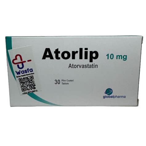 Atorlip 10 mg 30 Tablet - Wasfa Pharmacy