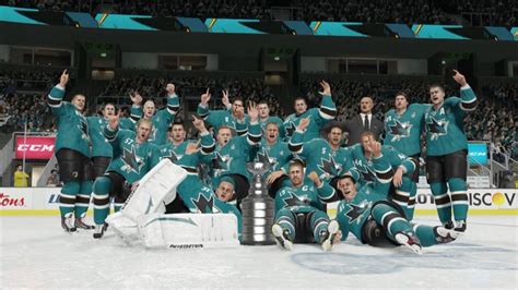 NHL 15 - San Jose Sharks Stanley Cup Celebration - YouTube