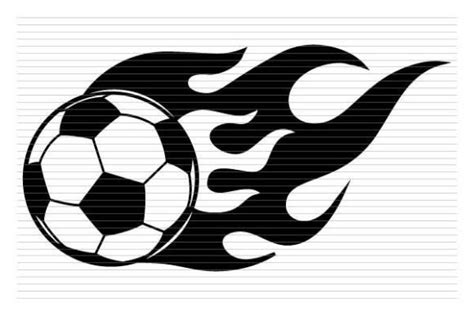 Soccer Ball with Flames Graphic by Awspik · Creative Fabrica