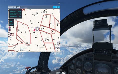 FSPM VFR Map - A great MSFS toolbar mod with a moving map - MSFS Addons