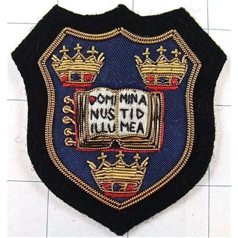 Patch Bullion Oxford University Coat of Arms 3" x 3" | Coat of arms ...