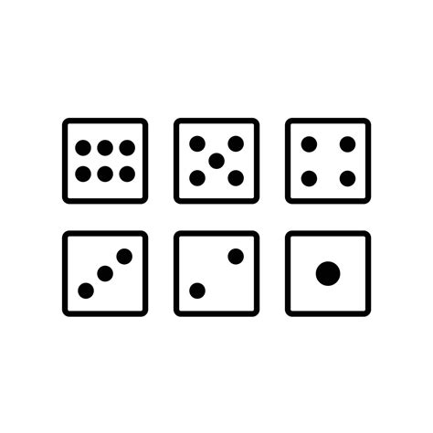 set of dice design vector inspiration 17352716 Vector Art at Vecteezy