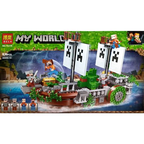 MINECRAFT THE PIRATE SHIP LEGO COMPATIBLE BUILDING BRICK | Shopee Malaysia