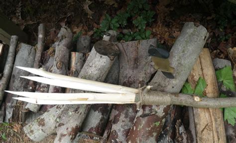 How To Make a Primitive Survival Spear - Four Prong Spear Step by Step