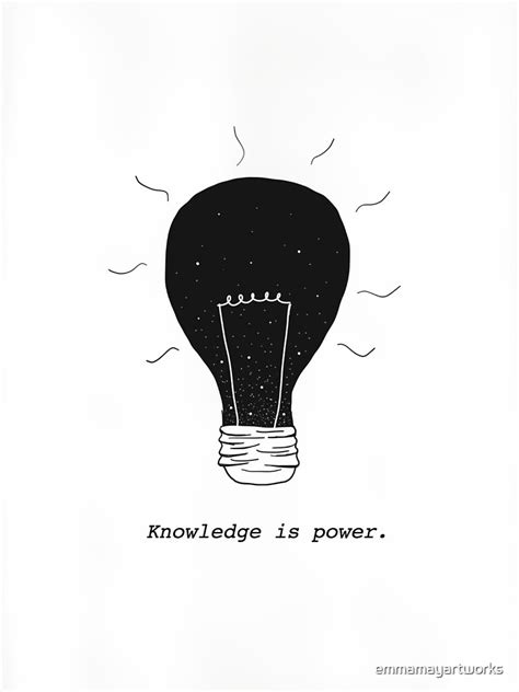 "Knowledge Is Power" Poster by emmamayartworks | Redbubble