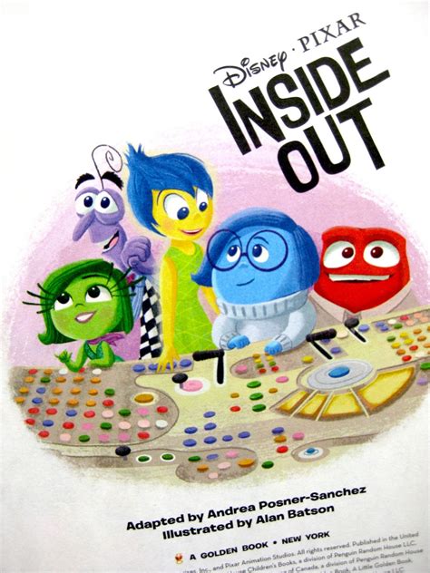 Dan the Pixar Fan: Inside Out: Little Golden Book