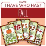 Fall Activity - I Have, Who Has? Cards Game - Counting 1-10 and Colors ...